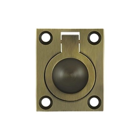 Patioplus 1.75 x 1.37 in. Flush Ring Pull; Antique PA829679